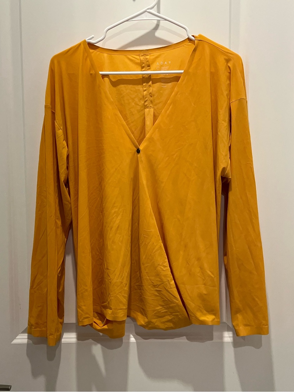 ADAY That’s a Wrap Top in Moss Gold